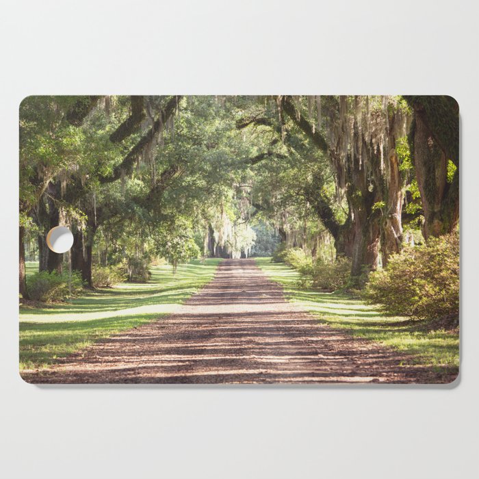Louisiana Landscape Spanish Moss and Live Oaks Cutting Board Gallery Image 1