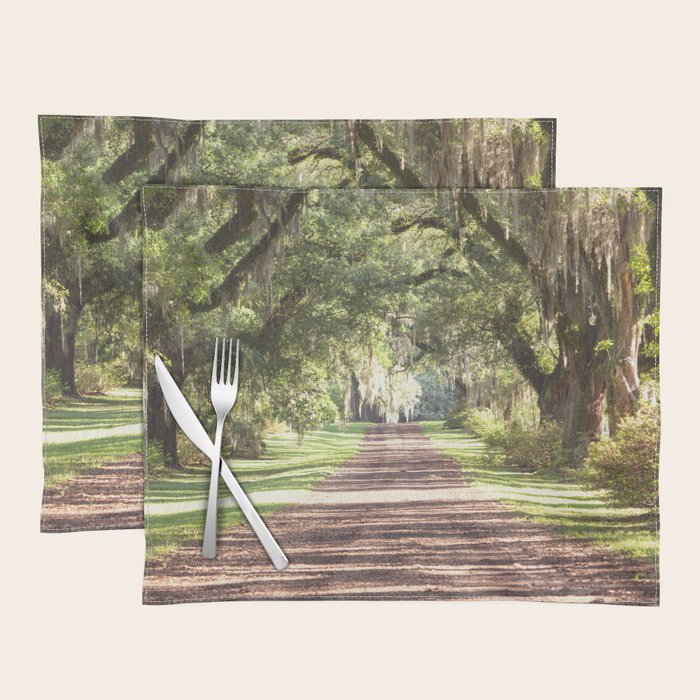 Louisiana Landscape Spanish Moss and Live Oaks Placemat Gallery Image 1