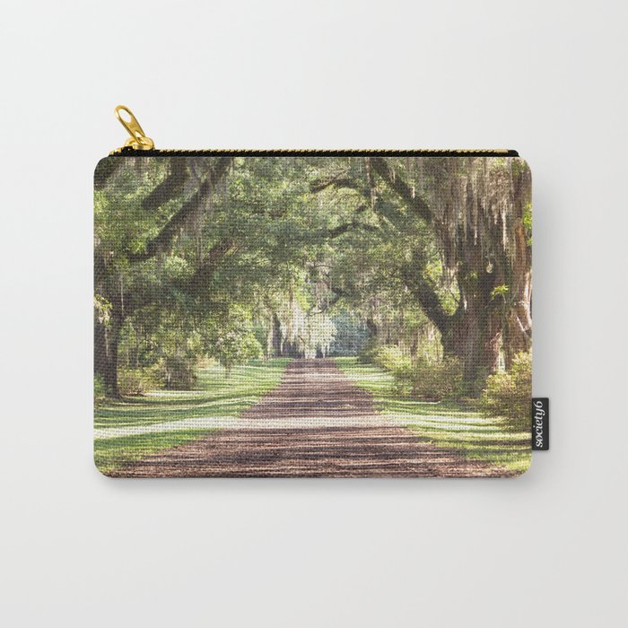 Louisiana Landscape Spanish Moss and Live Oaks Carry All Pouch Gallery Image 1