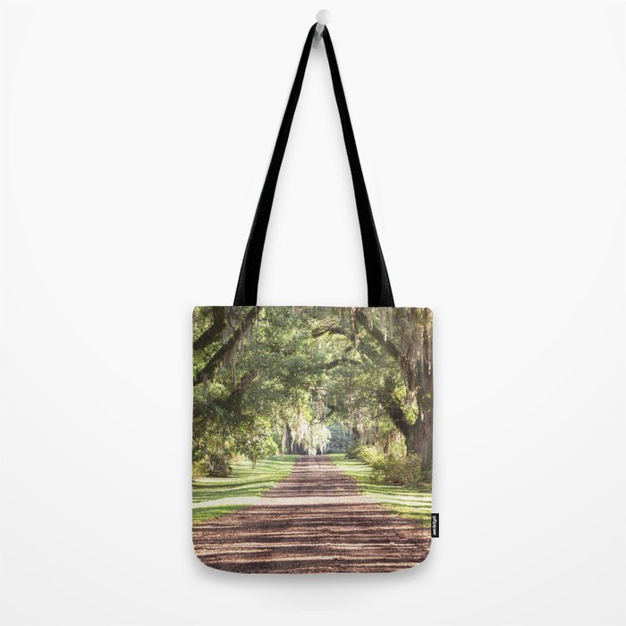 Louisiana Landscape Spanish Moss and Live Oaks Tote Bag Gallery Image 2