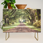 Louisiana Landscape Spanish Moss and Live Oaks Credenza Gallery Image 1