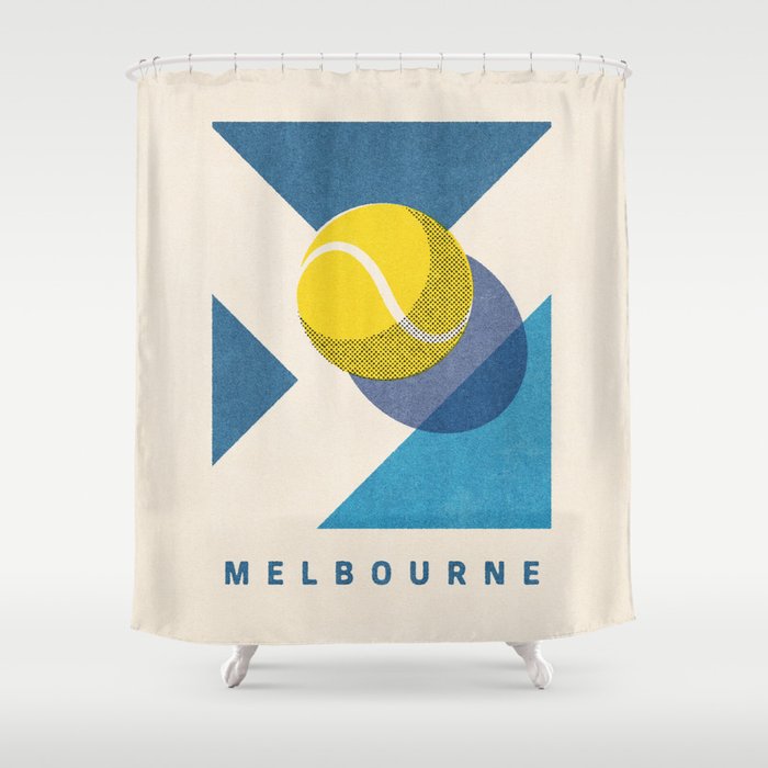 BALLS - Tennis - Grand Slam - Melbourne Shower Curtain Gallery Image 1