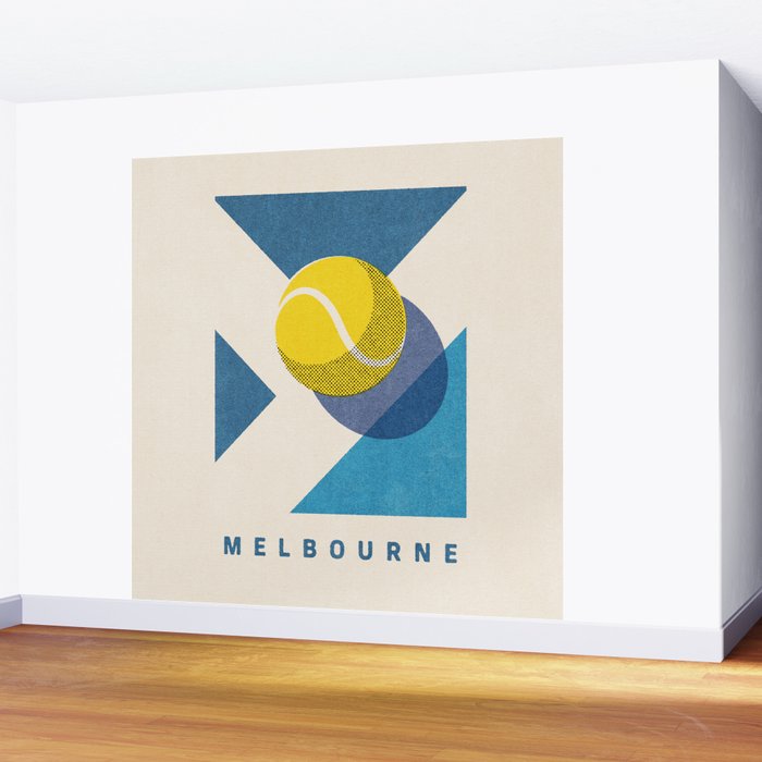 BALLS - Tennis - Grand Slam - Melbourne Wall Mural Gallery Image 2
