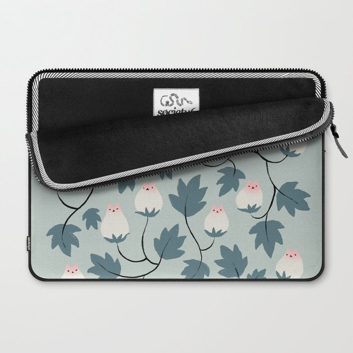 Cat and Plant 77 Laptop Sleeve Gallery Image 2