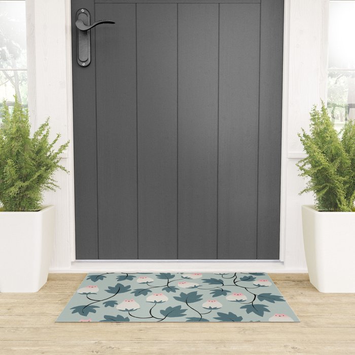 Cat and Plant 77 Welcome Mat Gallery Image 3