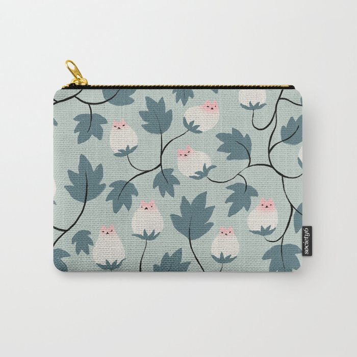 Cat and Plant 77 Carry All Pouch Gallery Image 1