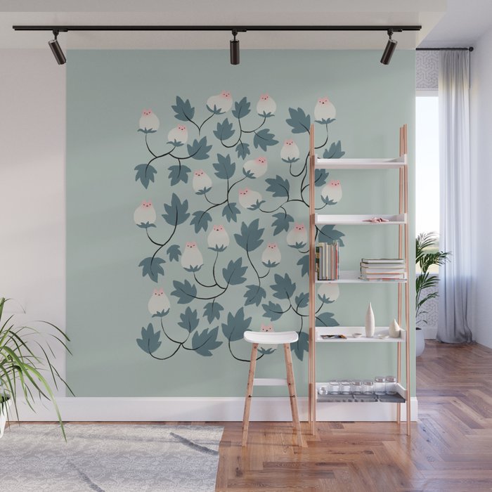 Cat and Plant 77 Wall Mural Gallery Image 1