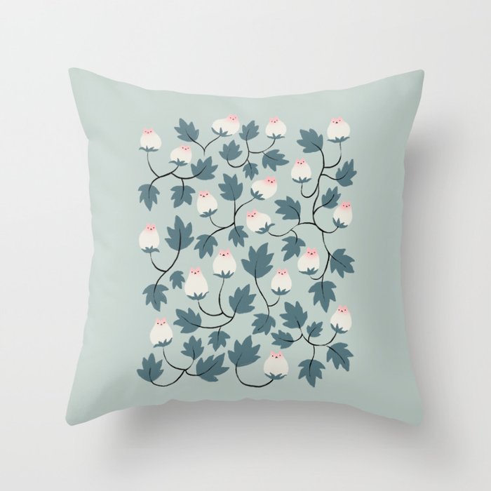 Cat and Plant 77 Throw Pillow Gallery Image 6