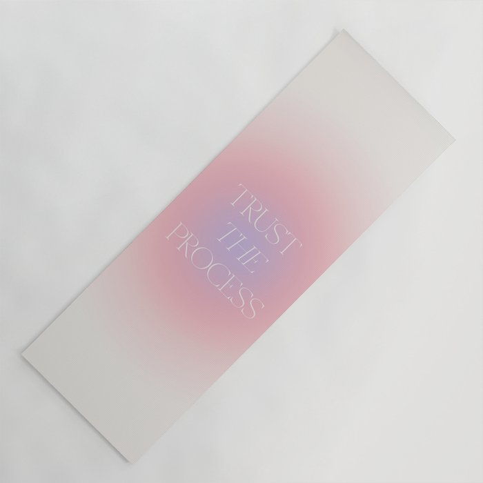 Trust The Process Gradient Lavender & Pink Yoga Mat Gallery Image 1