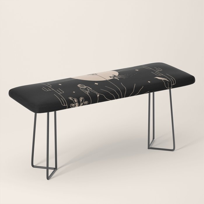 It Was All A Dream - Black & Tan Bench Gallery Image 1