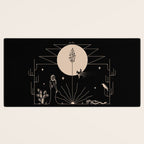 It Was All A Dream - Black & Tan Desk Mat Gallery Image 3