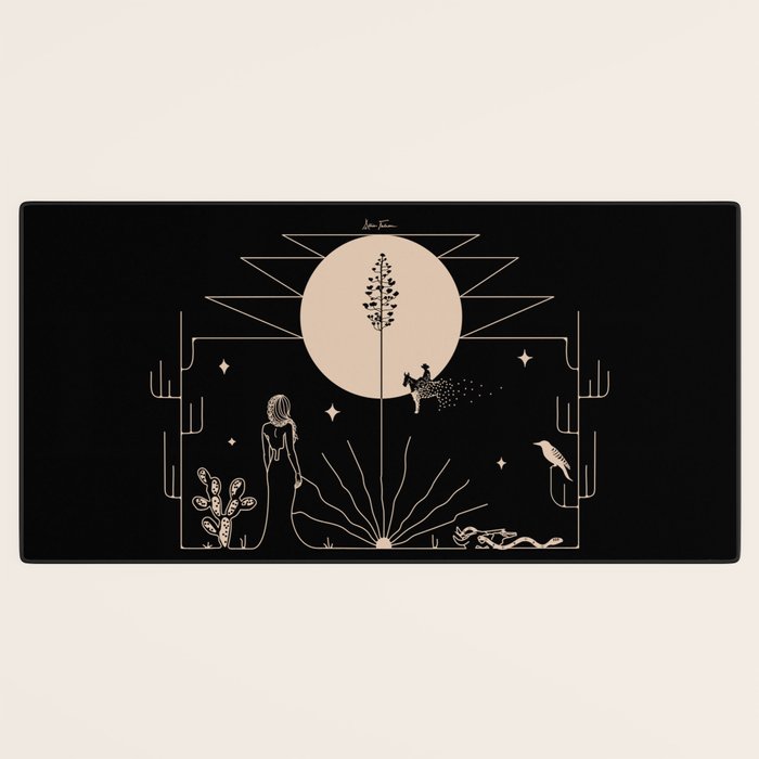 It Was All A Dream - Black & Tan Desk Mat Gallery Image 3