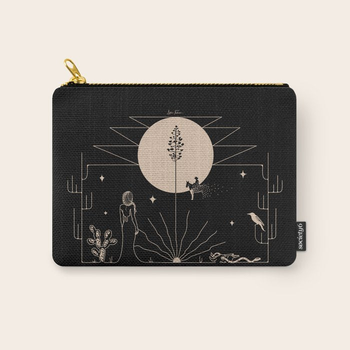 It Was All A Dream - Black & Tan Carry All Pouch Gallery Image 1