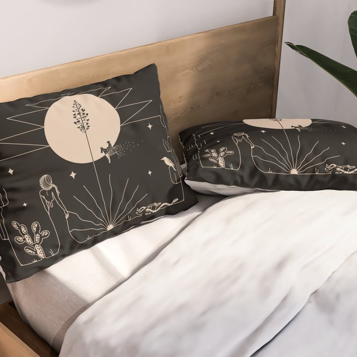 It Was All A Dream - Black & Tan Pillow Sham Gallery Image 2