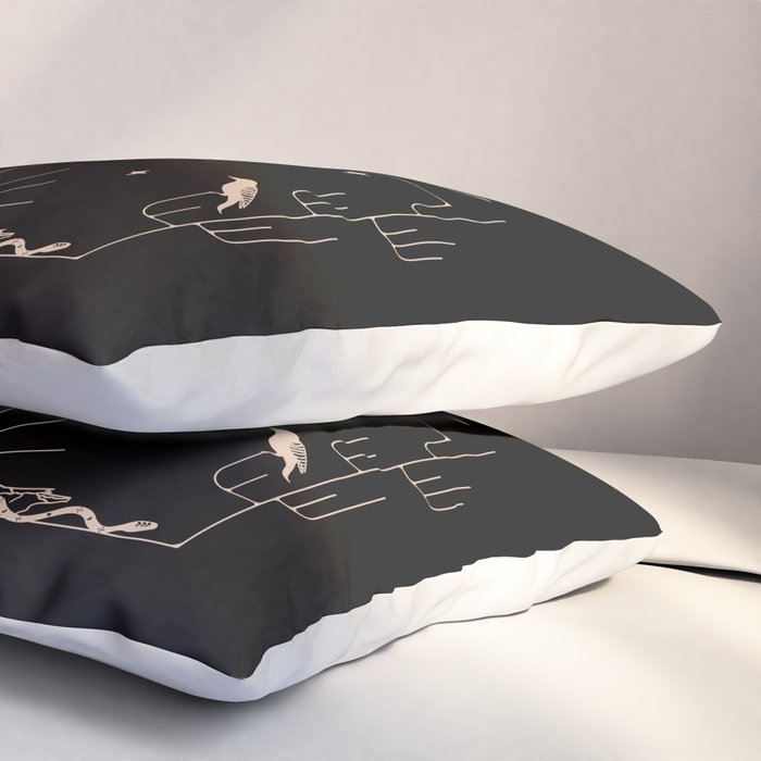 It Was All A Dream - Black & Tan Pillow Sham Gallery Image 3