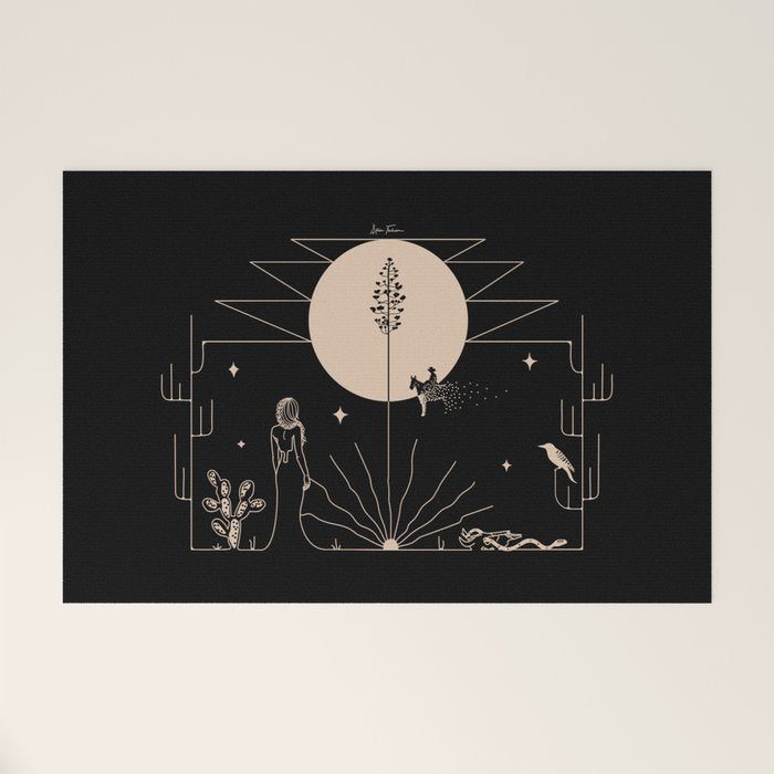 It Was All A Dream - Black & Tan Welcome Mat Gallery Image 1