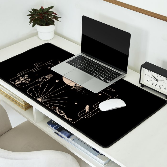 It Was All A Dream - Black & Tan Desk Mat Gallery Image 2