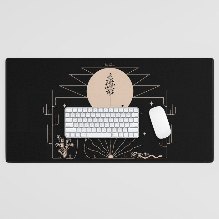 It Was All A Dream - Black & Tan Desk Mat Gallery Image 1