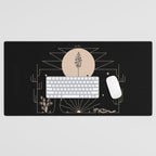 It Was All A Dream - Black & Tan Desk Mat Gallery Image 1