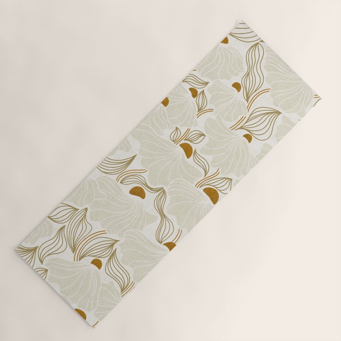 calming essentials Natural flow meadow ivory Yoga Mat Gallery Image 1