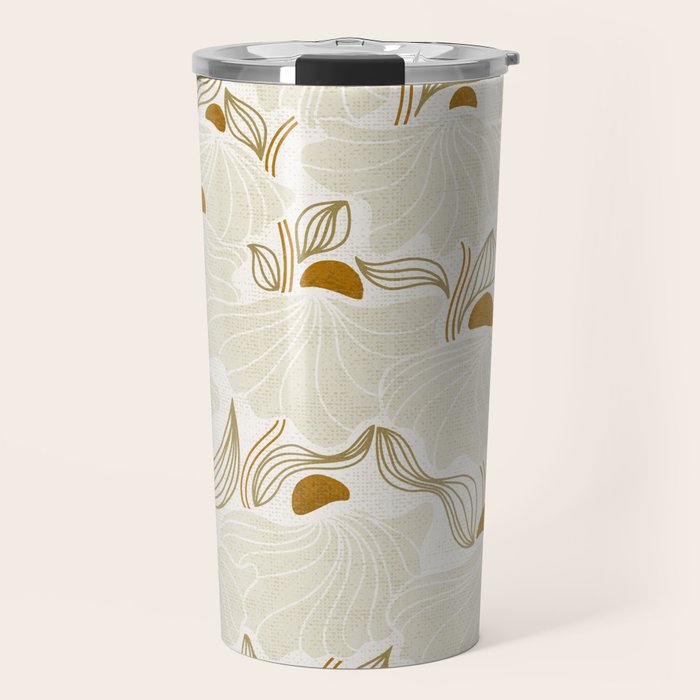 calming essentials Natural flow meadow ivory Travel Mug Gallery Image 1