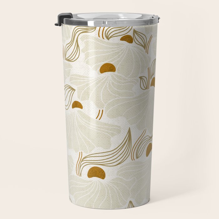calming essentials Natural flow meadow ivory Travel Mug Gallery Image 3