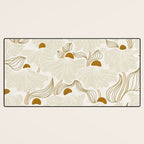 calming essentials Natural flow meadow ivory Desk Mat Gallery Image 3