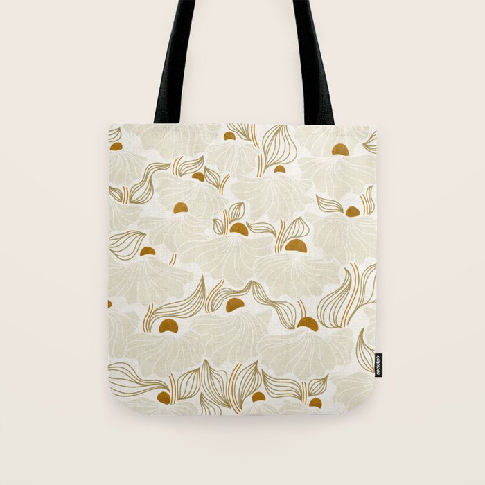 calming essentials Natural flow meadow ivory Tote Bag Gallery Image 1