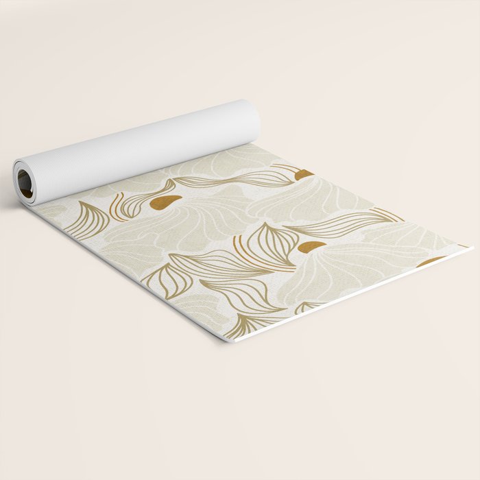 calming essentials Natural flow meadow ivory Yoga Mat Gallery Image 2