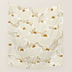 calming essentials Natural flow meadow ivory Wall Tapestry Gallery Image 4