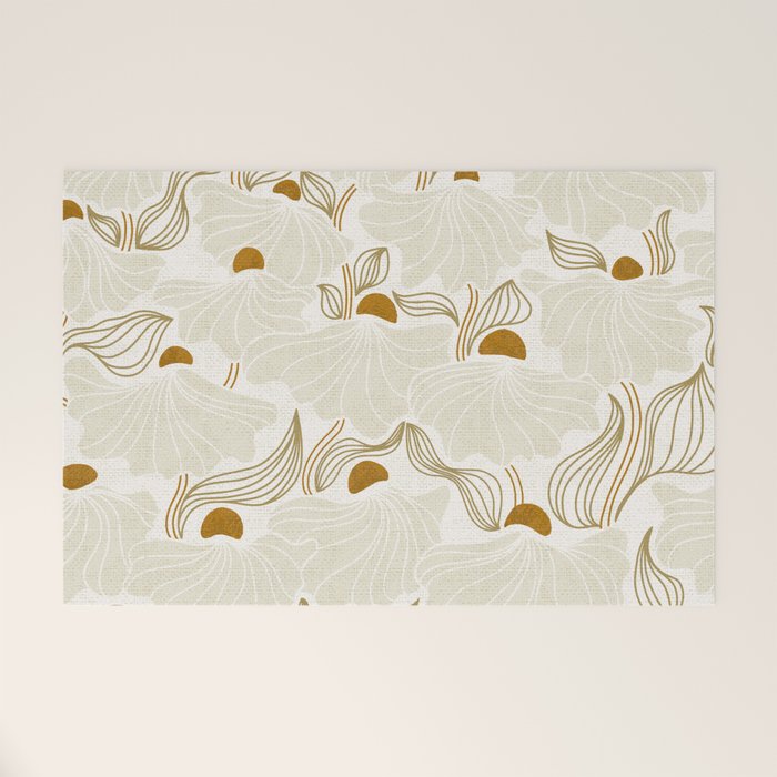 calming essentials Natural flow meadow ivory Welcome Mat Gallery Image 1