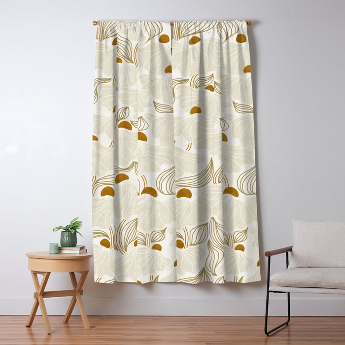 calming essentials Natural flow meadow ivory Window Curtain Gallery Image 5