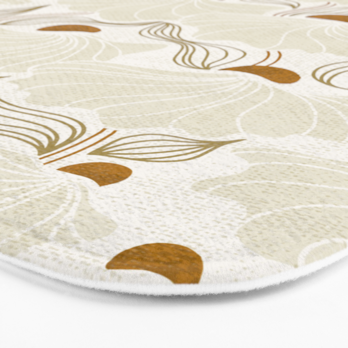 calming essentials Natural flow meadow ivory Bath Mat Gallery Image 3