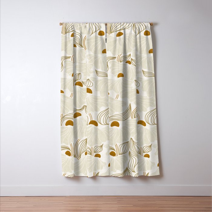 calming essentials Natural flow meadow ivory Window Curtain Gallery Image 3