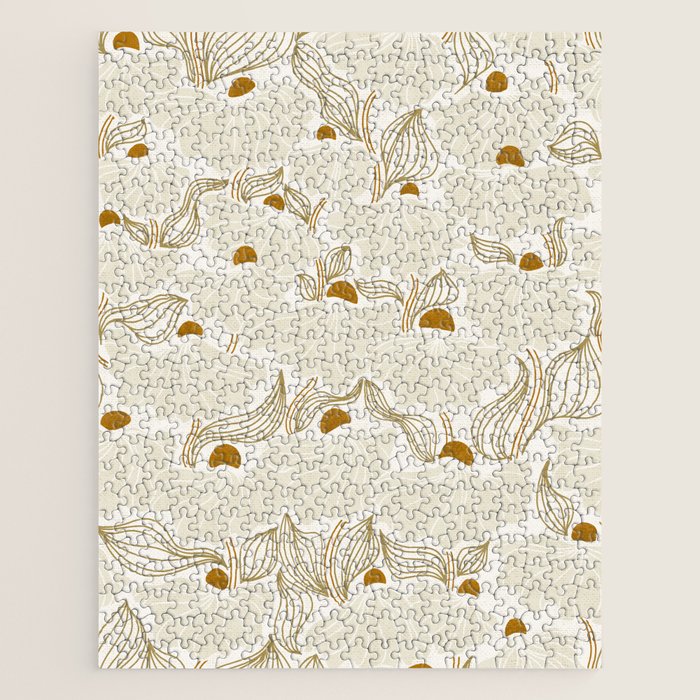 calming essentials Natural flow meadow ivory Jigsaw Puzzle Gallery Image 1