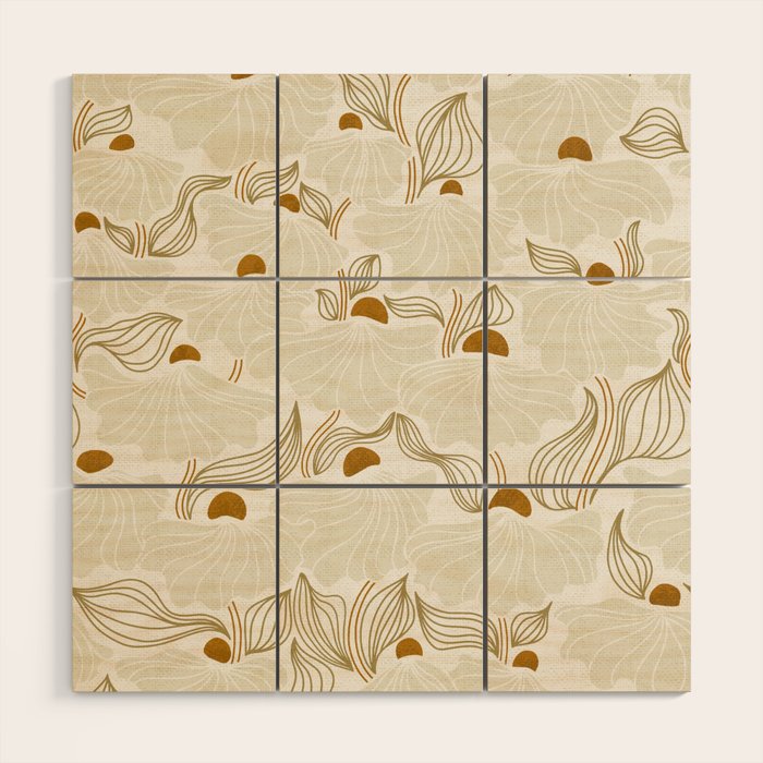 calming essentials Natural flow meadow ivory Wood Wall Art Gallery Image 1