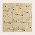 calming essentials Natural flow meadow ivory Wood Wall Art Gallery Image 1