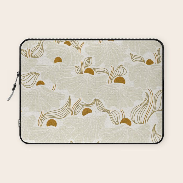 calming essentials Natural flow meadow ivory Laptop Sleeve Gallery Image 1