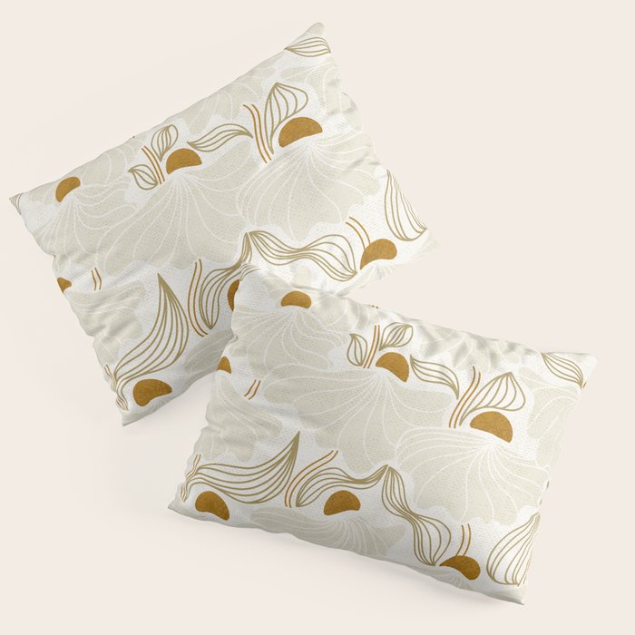 calming essentials Natural flow meadow ivory Pillow Sham Gallery Image 3