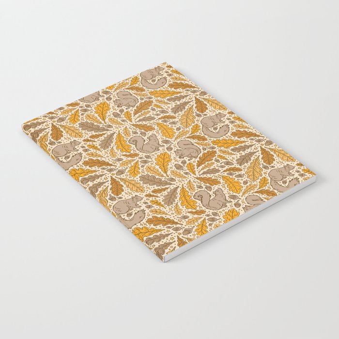 Oak & Squirrels | Autumn Yellows Palette Notebook Gallery Image 2