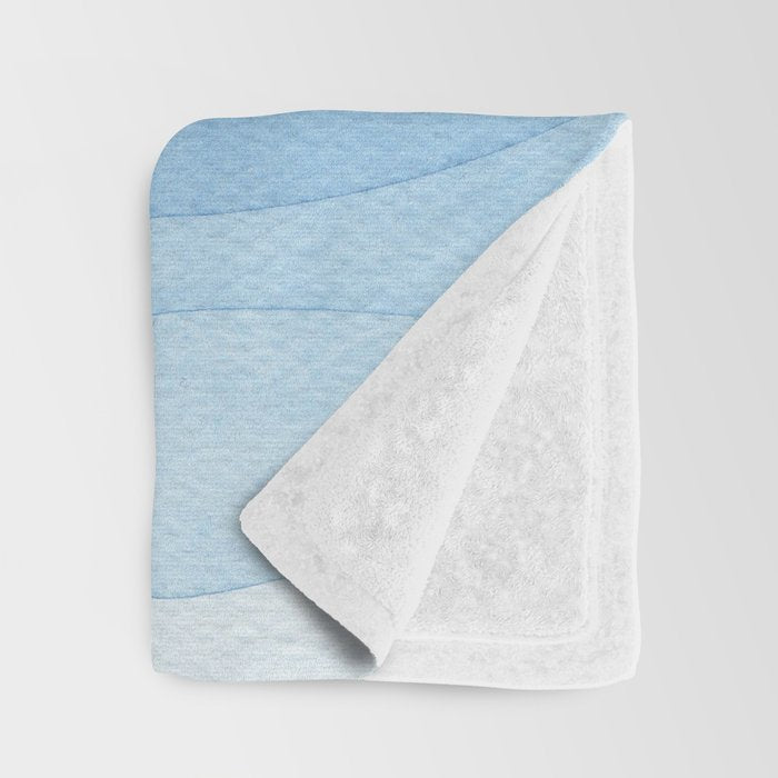 Whale blue ocean Throw Blanket Gallery Image 3