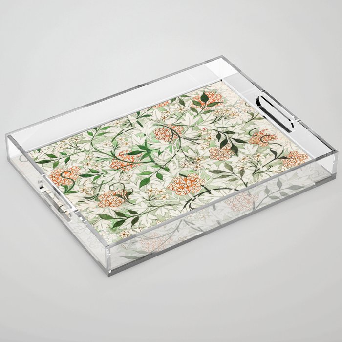 William Morris Jasmine Acrylic Tray Gallery Image 1
