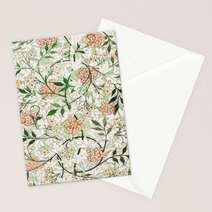 William Morris Jasmine Stationery Card Gallery Image 2