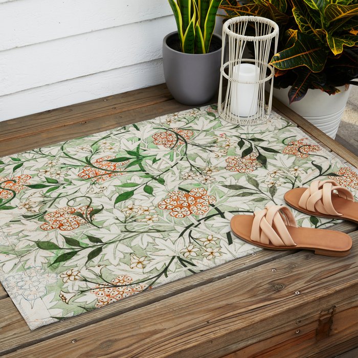 William Morris Jasmine Outdoor Rug Gallery Image 2