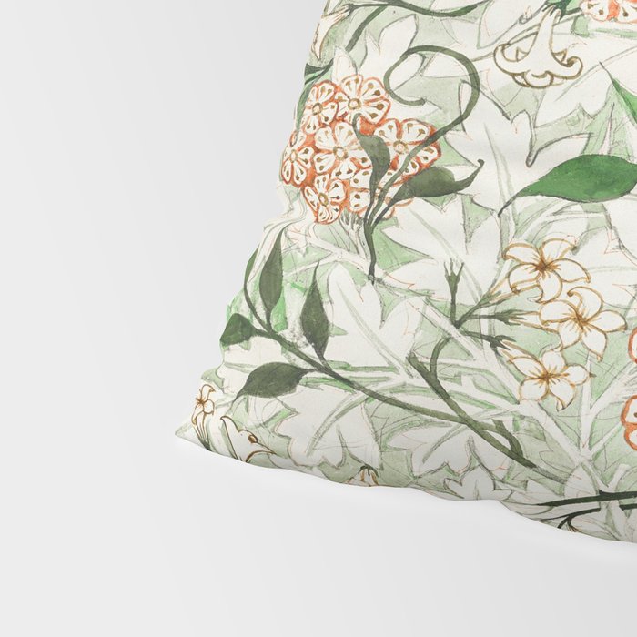 William Morris Jasmine Pillow Sham Gallery Image 4