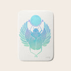 Egyptian Scarab - Turquoise OmbrÃ© Bath Mat Gallery Image 1