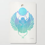 Egyptian Scarab - Turquoise OmbrÃ© Cutting Board Gallery Image 1