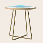 Egyptian Scarab - Turquoise OmbrÃ© Side Table Gallery Image 1
