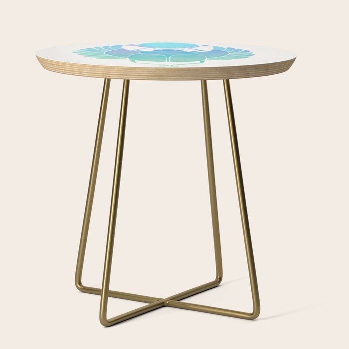 Egyptian Scarab - Turquoise OmbrÃ© Side Table Gallery Image 1