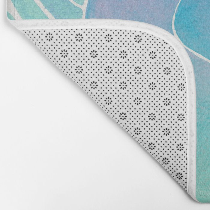 Egyptian Scarab - Turquoise OmbrÃ© Bath Mat Gallery Image 2